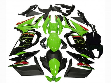 Migliori Carena Moto Kawasaki Ninja 650 EX650 2020-2024 - Verde Rosso Nero