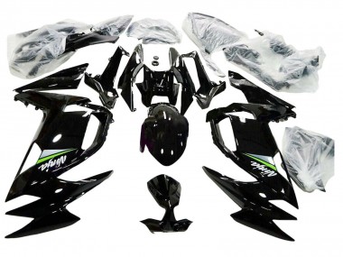 Migliori Carena Moto Kawasaki Ninja 650 EX650 2020-2024 - Nero Lucido Verde