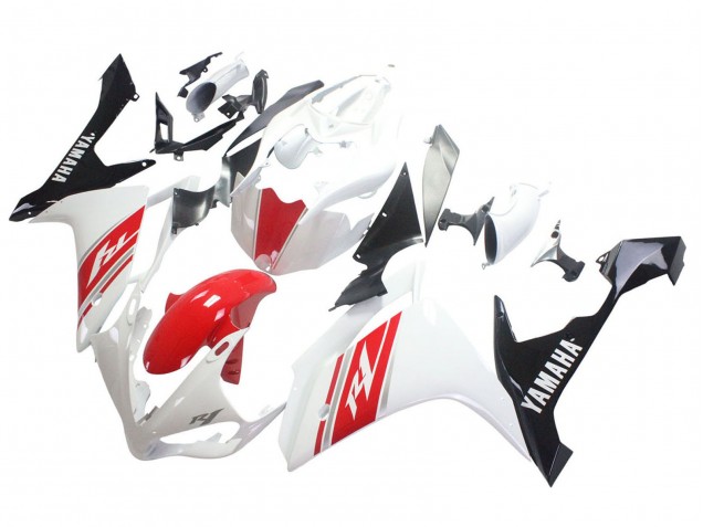Migliori Carena Moto Yamaha YZF 1000 R1 2007-2008 - Bianco Rosso Nero