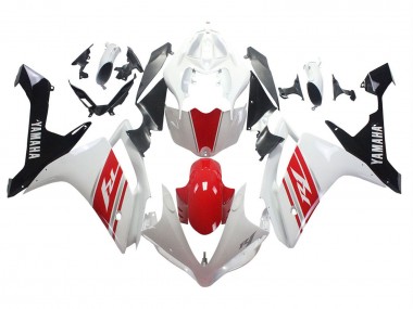 Migliori Carena Moto Yamaha YZF 1000 R1 2007-2008 - Bianco Rosso Nero