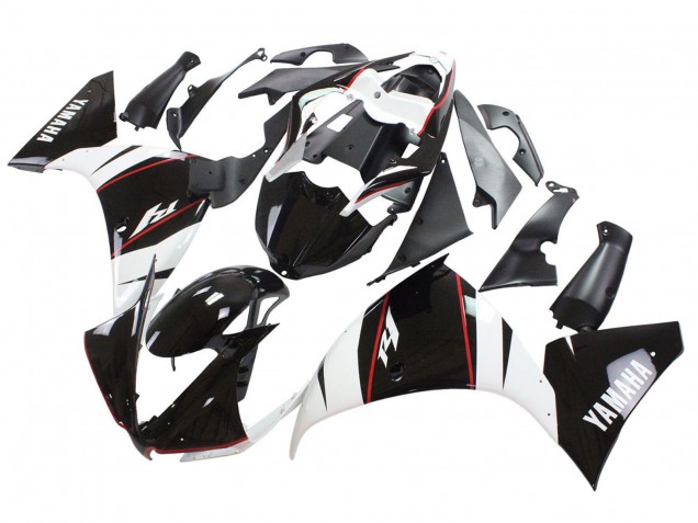 Migliori Carena Moto Yamaha YZF 1000 R1 2012-2014 - Bianco Rosso Nero Lucido