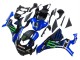 Migliori Carena Moto Yamaha YZF 1000 R1 2015-2019 - Blu Nero Opaco Verde Mostro ENEOS