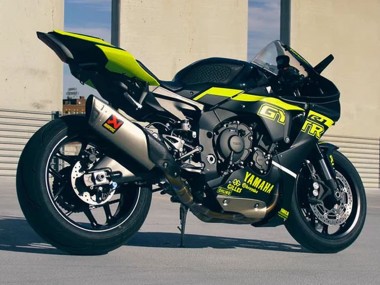 Migliori Carena Moto Yamaha YZF 1000 R1 2020-2025 - Nero Lucido Fluorescent Giallo