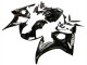 Migliori Carena Moto Yamaha YZF R6 2003-2004 - Nero Lucido Bianco Decals