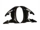 Migliori Carena Moto Yamaha YZF R6 2003-2004 - Nero Lucido Bianco Decals