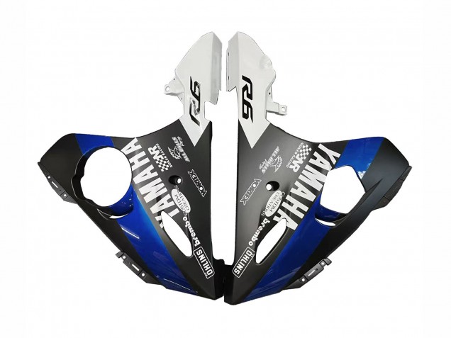 Migliori Carena Moto Yamaha YZF R6 2003-2004 - Blu Bianco Nero Lucido Yamalube