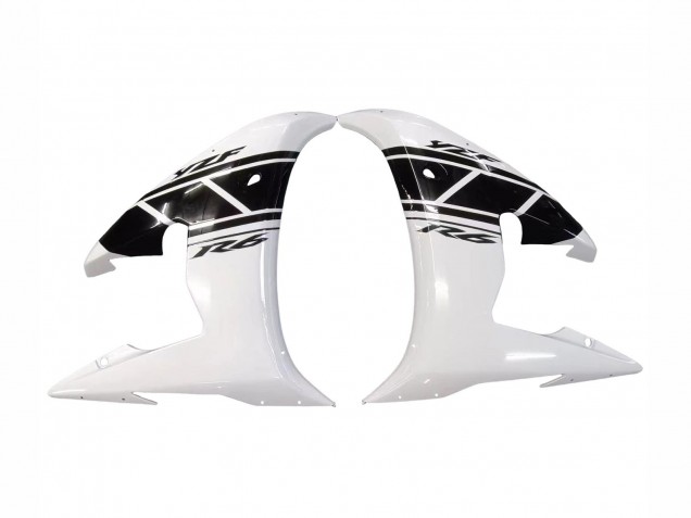 Migliori Carena Moto Yamaha YZF R6 2003-2004 - Bianco Nero Lucido