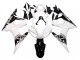Migliori Carena Moto Yamaha YZF R6 2003-2004 - Bianco Nero Lucido