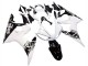 Migliori Carena Moto Yamaha YZF R6S 2006-2009 - Bianco Nero Lucido