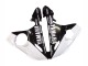 Migliori Carena Moto Yamaha YZF R6S 2006-2009 - Bianco Nero Lucido