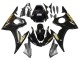Migliori Carena Moto Yamaha YZF R6 2003-2004 - Nero Lucido Oro Decals