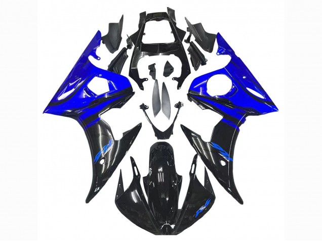 Migliori Carena Moto Yamaha YZF R6 2003-2004 - Blu Nero Lucido