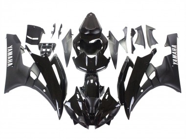 Migliori Carena Moto Yamaha YZF 600 R6 2006-2007 - Nero Lucido Nero Opaco