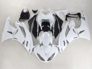 Migliori Carena Moto Kawasaki ZX6R 2009-2012 - Bianco Nero Ninja