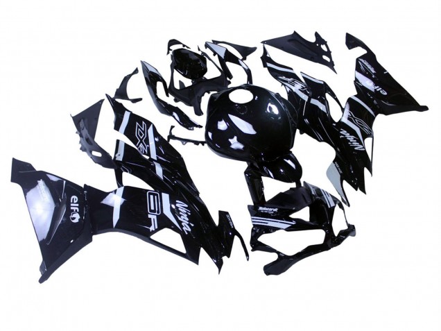 Migliori Carena Moto Kawasaki ZX6R 2019-2022 - Nero Lucido Bianco
