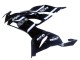 Migliori Carena Moto Kawasaki ZX6R 2019-2022 - Nero Lucido Bianco