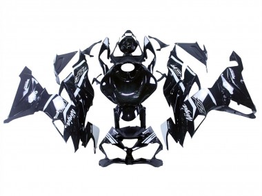 Migliori Carena Moto Kawasaki ZX6R 2019-2022 - Nero Lucido Bianco