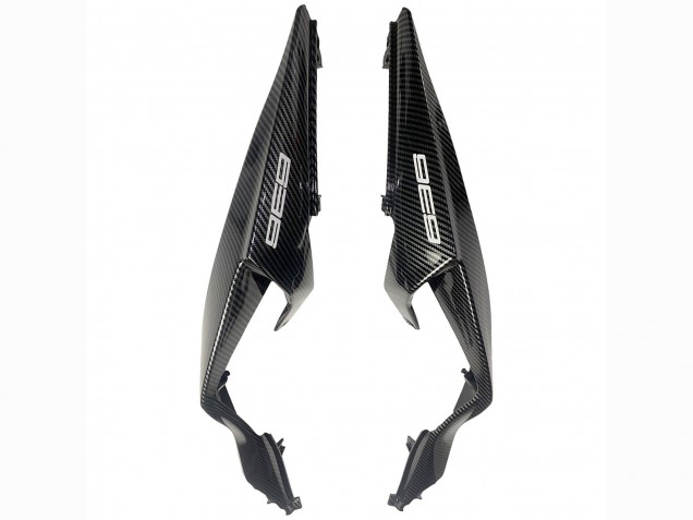Migliori Carena Moto Kawasaki ZX6R 2019-2022 - Bianco Nero Fibra di Carbonio