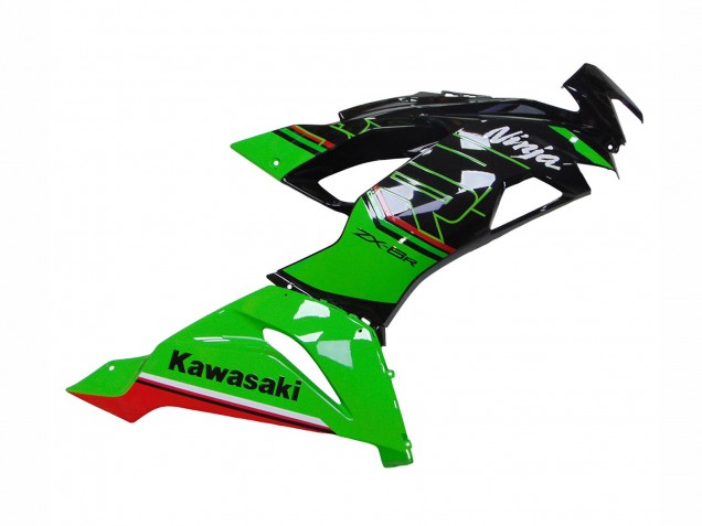 Migliori Carena Moto Kawasaki ZX6R 2019-2022 - Verde Nero Lucido Rosso