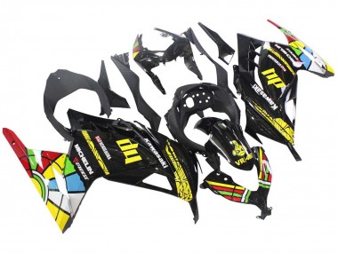 Migliori Carena Moto Kawasaki EX300 2013-2024 - Nero Lucido Giallo Rosso Verde Blu Bianco