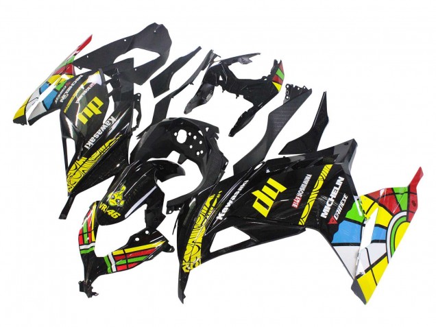 Migliori Carene Moto Kawasaki EX300 2013-2017 - Nero Lucido Giallo Rosso Verde Blu Bianco