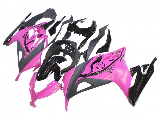 Migliori Carene Moto Kawasaki EX300 2013-2017 - Rosa Nero