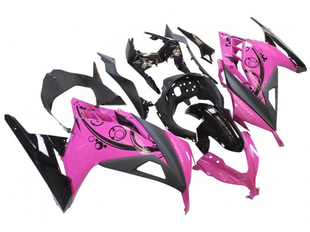 Migliori Carene Moto Kawasaki EX300 2013-2017 - Rosa Nero