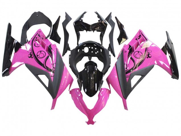 Migliori Carene Moto Kawasaki EX300 2013-2017 - Rosa Nero