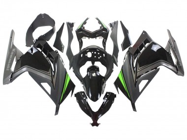 Migliori Carena Moto Kawasaki EX300 2013-2024 - Nero Lucido Nero Opaco Verde