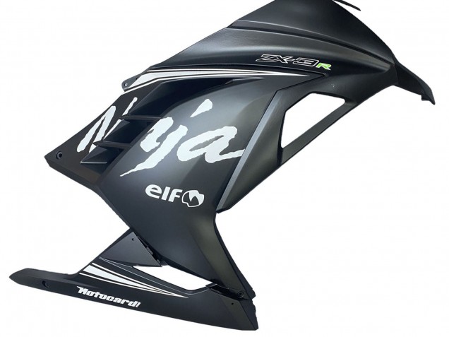 Migliori Carena Moto Kawasaki EX300 2013-2024 - Nero Opaco Bianco Elf Nevicare