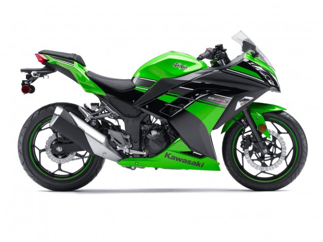 Migliori Carena Moto Kawasaki EX300 2013-2017 - Verde Nero