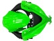 Migliori Carene Moto Kawasaki EX300 2013-2017 - Verde Argento Nero