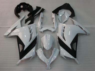 Migliori Carena Moto Kawasaki EX300 2013-2024 - Lucido Bianco Nero