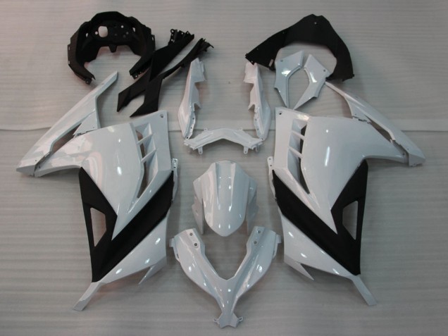 Migliori Carene Moto Kawasaki EX300 2013-2017 - Lucido Bianco Nero