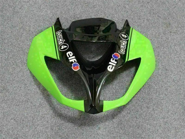 Migliori Carena Moto Kawasaki ZX6R 2009-2012 - Verde Nero Lucido Elf Touch4 Bridgestone