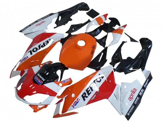 Migliori Carena Moto Aprilia RS125 2006-2011 - Bianco Arancia Rosso Repsol