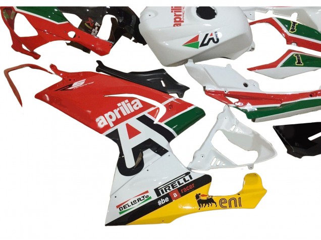 Migliori Carena Moto Aprilia RS125 2006-2011 - Bianco Rosso Verde
