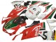Migliori Carena Moto Aprilia RS125 2006-2011 - Bianco Rosso Verde