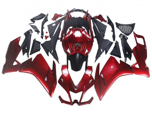 Migliori Carena Moto Aprilia RS4 50 125 2012-2019 - Rosso Nero Opaco