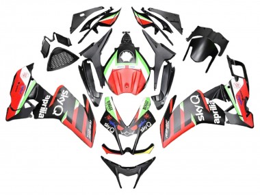 Migliori Carena Moto Aprilia RS4 50 125 2012-2018 - Rosso Verde Nero