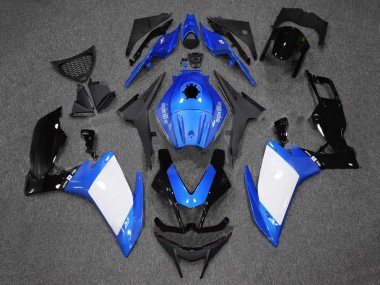 Migliori Carena Moto Aprilia RS4 50 125 2012-2018 - Blu Bianco Nero Lucido