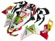 Migliori Carena Moto Aprilia RS4 50 125 2012-2019 - Bianco Rosso Verde Giallo Alitalia