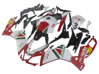 Migliori Kit Carena Moto Aprilia RS4 50 125 2012-2018 - Bianco Rosso Verde Giallo Alitalia