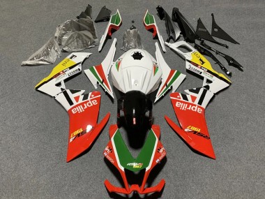 Migliori Carena Moto Aprilia RS4 50 125 2012-2018 - Bianco Rosso Verde Giallo