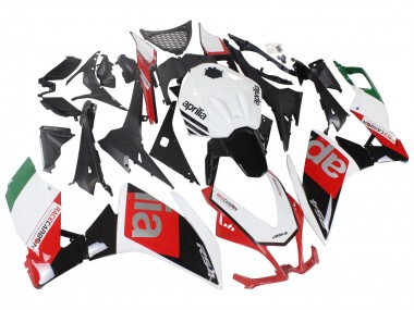 Migliori Carena Moto Aprilia RS4 50 125 2012-2018 - Bianco Rosso Verde Nero Lucido