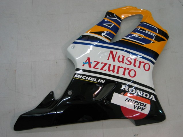 Migliori Carena Moto Honda CBR600 F4i 2004-2007 - Giallo Blu Bianco Nero Nastro Azzurro