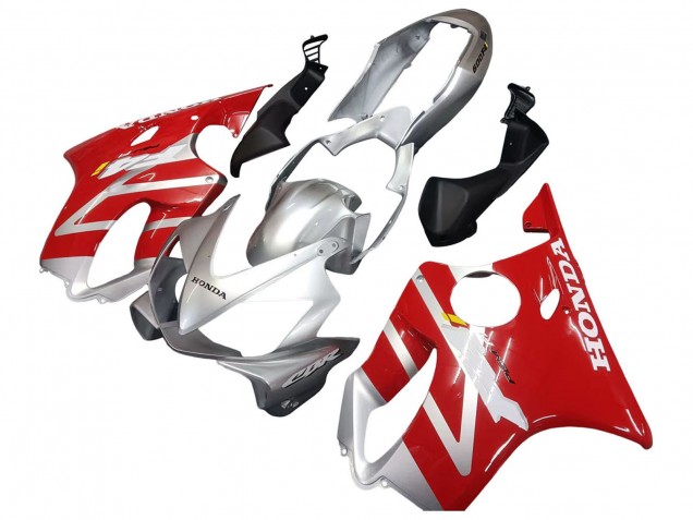 Migliori Carena Moto Honda CBR600 F4i 2004-2007 - Argento Rosso
