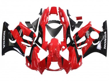 Migliori Carena Moto Honda CBR600 F3 1997-1998 - Rosso Nero Lucido