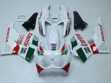 Migliori Carena Moto Honda CBR900RR 893 1992-1993 - Bianco Rosso Verde Castrol HRC