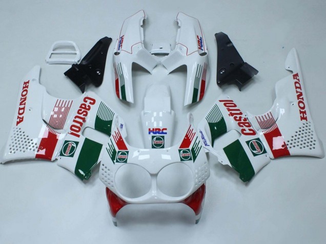 Migliori Carena Moto Honda CBR900RR 893 1992-1993 - Bianco Rosso Verde Castrol HRC